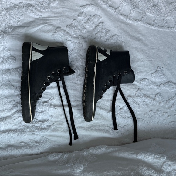 Sorel Cheyenne Metro Hi Top Waterproof Black & White Sneaker Boot Men’s Size 8 - Picture 2 of 16